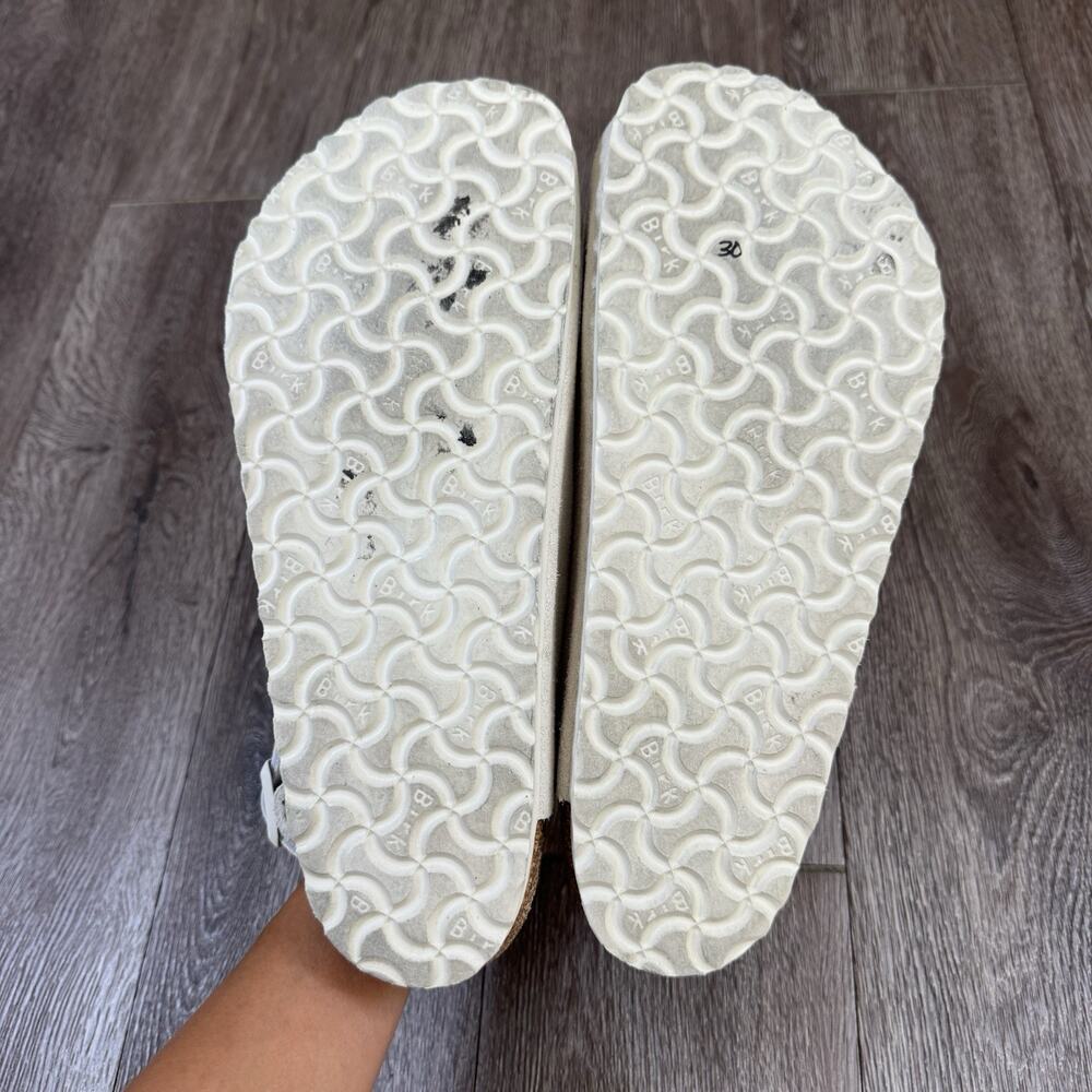 Birkenstock Tokio Suede Antique White Size 43 EU Men’s 10 - Picture 16 of 16